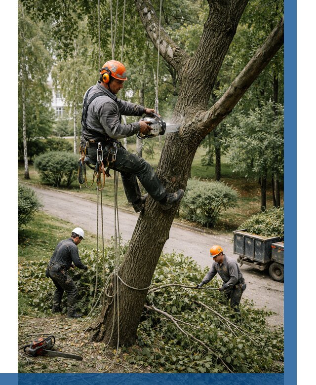 Кронирование деревьев в Комсомольске-на-Амуре от 6633 р. | ВЫСОТНИК-Кмс