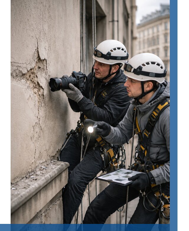 Фотофиксация дефектов фасада в Комсомольске-на-Амуре от 4592 р. | ВЫСОТНИК-Кмс