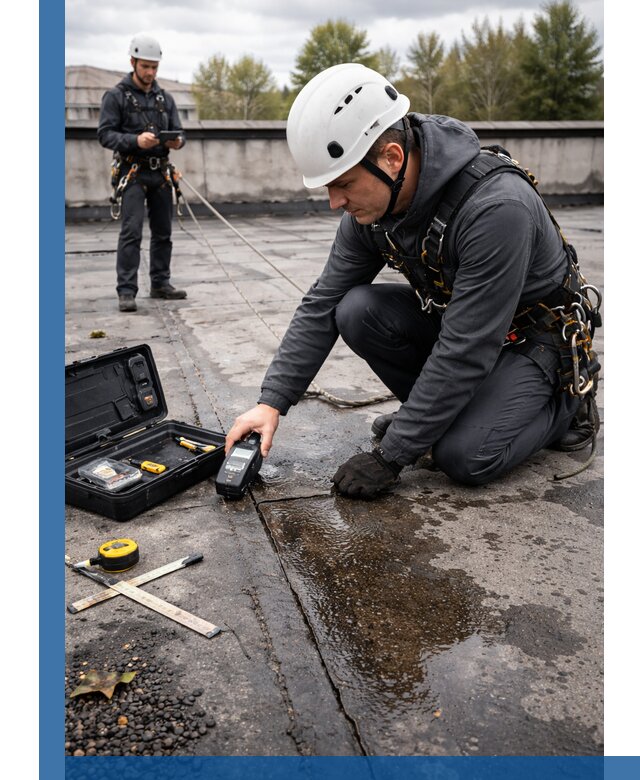 Обследование кровли на протечки и выявление дефектов в Комсомольске-на-Амуре