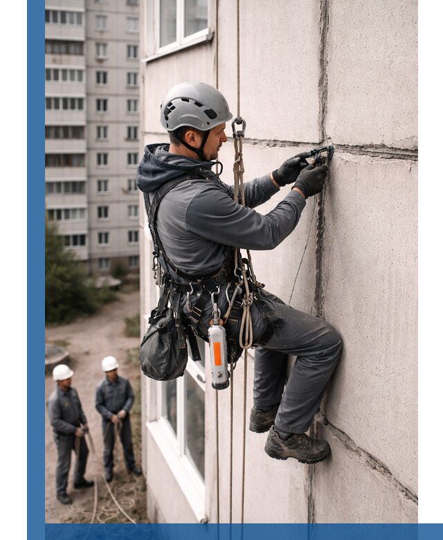 Обследование межпанельных швов и герметизация в Комсомольске-на-Амуре