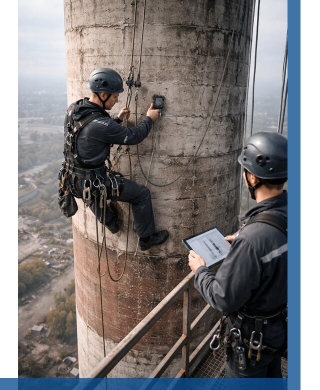 Обследование дымовой трубы в Комсомольске-на-Амуре от 8163 р. | ВЫСОТНИК-Кмс