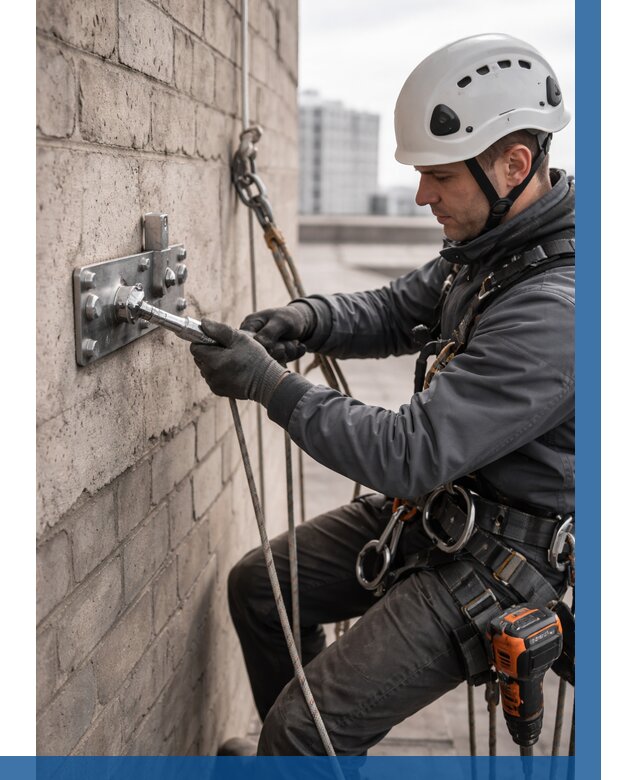 Установка анкерных точек в Комсомольске-на-Амуре от 3571 р. | ВЫСОТНИК-Кмс